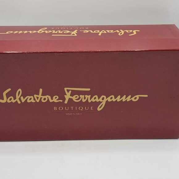 Salvatore Ferragamo Black Microfiber Mules size 8B - Picture 10 of 13
